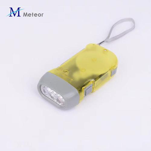 Yellow Lampe de poche LED aste en plastique portable, mini taille, pression à la main, appareil ménager, camping, lumières extérieures, veilleuse ""Nipseyteko""