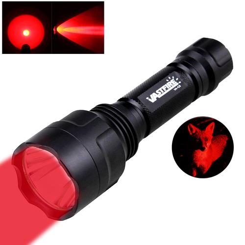 without battery Lampe de poche de chasse à LED verte, torche à mode Dul1, lanterne aste USB, alimenté par batterie 600, 350LM, 800-18650 verges, gamme C8 ""Nipseyteko""