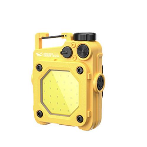 Yellow Petit porte-clés lampe de poche COB USB aste, lanterne flash LED, torche portable, mini lampe de travail, pêche, camping, 6 modes ""Nipseyteko""