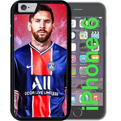 Coque Pour Iphone 6 - Messi Psg - Noir