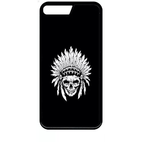 Coque Pour Iphone Se 2020 - Tete De Mort Coiffe Indienne Noir Et Blanc - Noir