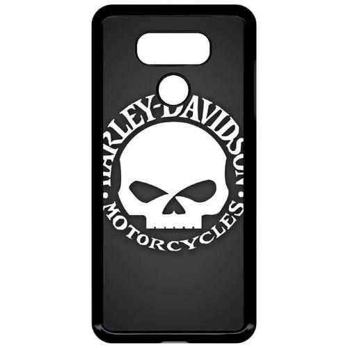 Coque Pour Lg G6 - Harley Davidson Motors Tete - Noir