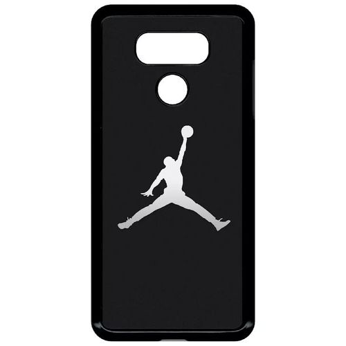 Coque Pour Lg G6 - Michael Jordan Logo Gris - Noir