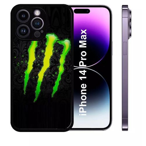 Coque Pour Iphone 14 Pro Max - Monster Griffe - Silicone - Noir