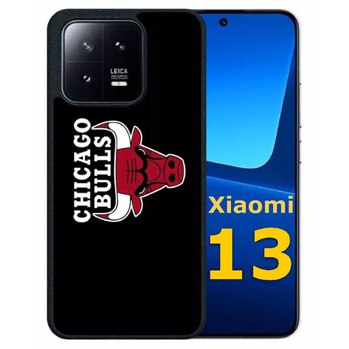 Coque Pour Xiaomi 13 - Chicago Bulls Nba - Silicone - Noir