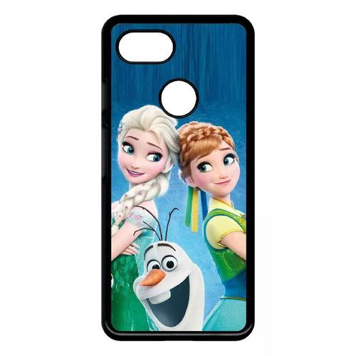 Coque Pour Google Pixel 3 - La Reine Des Neiges - Noir