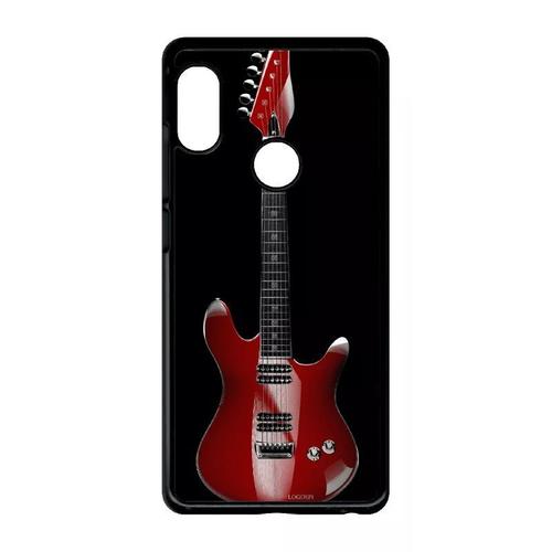 Coque Pour Xiaomi Redmi Note 5 Pro - Guitare Red - Noir