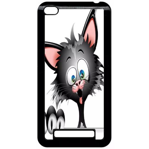 Coque Pour Xiaomi Redmi 4a - Chat Noir 2 - Noir