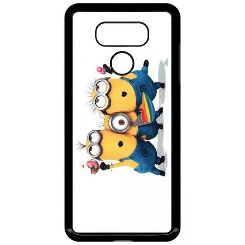 Coque Pour Lg G6 - Les Minions Font La Fête - Noir