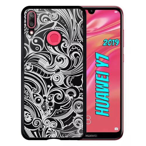 Coque Pour Huawei Y7 2019 - Baroque - Noir