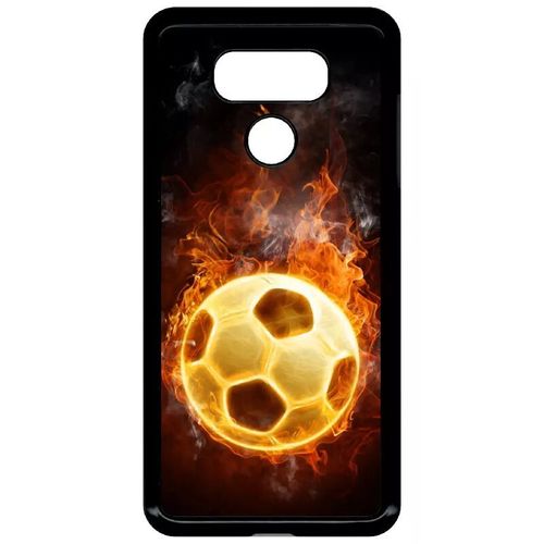 Coque Pour Lg G6 - Foot Flamme - Noir
