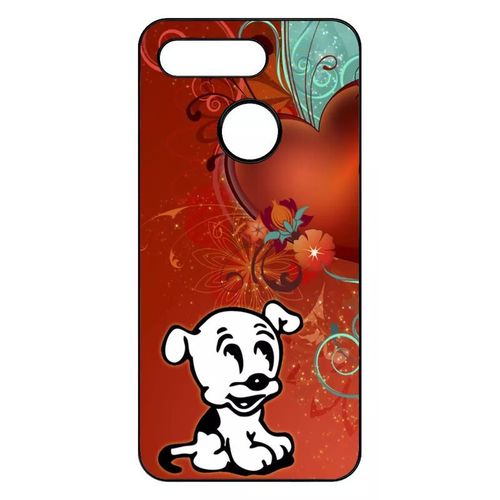 Coque Pour Honor View 20 - Chien Love - Noir