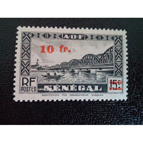 Timbre Senegal Yt 194 Pont Faidherbe 1935 Timbres Surtaxés 1944 ( 211012 )