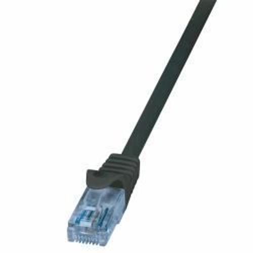 LogiLink CP3033U 1m Cat6a U/UTP (UTP) Noir câble de réseau (LOGILINK - Patch Cable Cat.6A 10GE Home U/UTP EconLine black 1,00m)