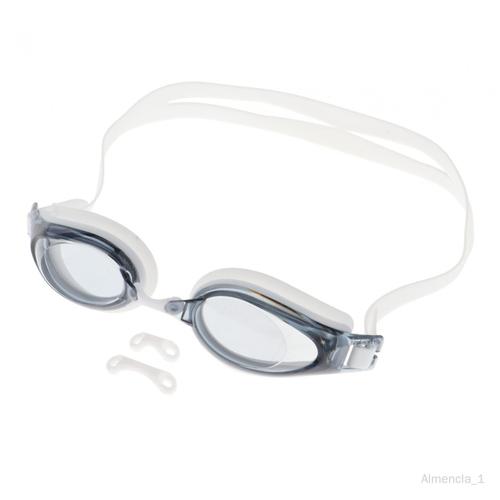 Lunettes De Natation Légères Et Étanches, Vision Large Pour Les Adolescents Blanc