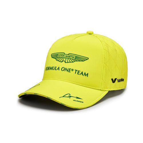 Casquette Aston Martin Aramco F1 2024 Fernando Alonso Team - Citron Vert