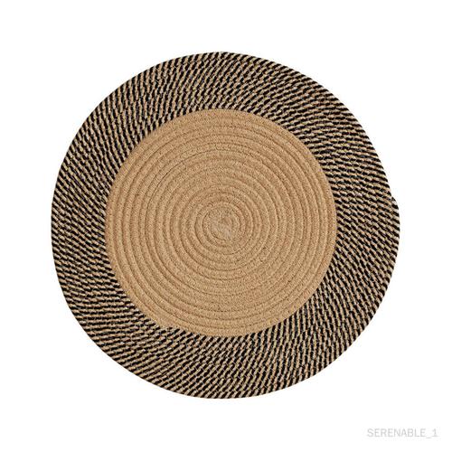 Tapis tressé en Jute naturel, coussin de pied de canapé pour entrée, salon, L