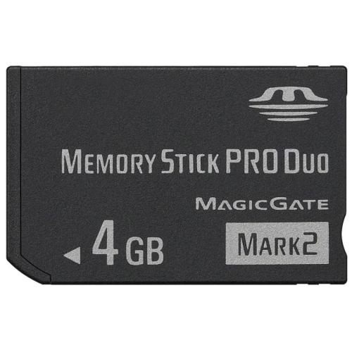 Memory Stick Pro Duo MARK2 4 Go haute vitesse (capacité réelle à 100%)