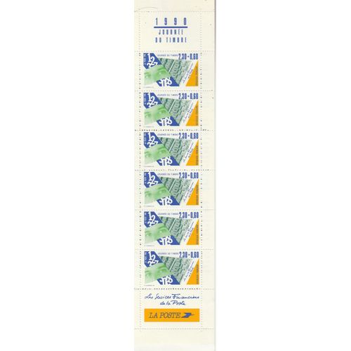 Carnet 6 Timbres Journée Du Timbre 1990 Métiers De La Poste N0 2640