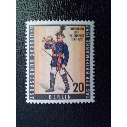Timbre Berlin Allemagne Yt 156 Postillon Du Reichspost 1957 ( 031012 )