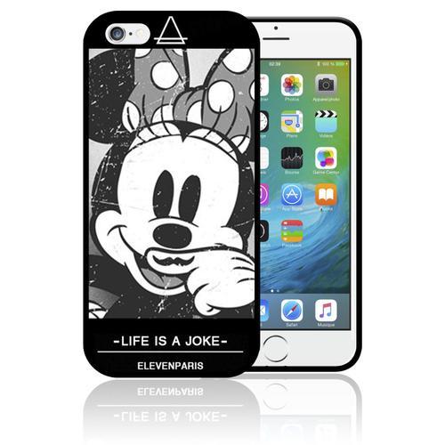 Coque Iphone 4 Et Iphone 4s Minnie Eleven Paris Life Is A Joke Disney Mickey Swag Moustache0328