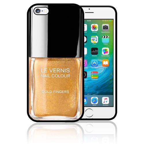 Coque Iphone 4 Et Iphone 4s Vernis A Ongles Gold Fingers Nail Art Color Swag0427