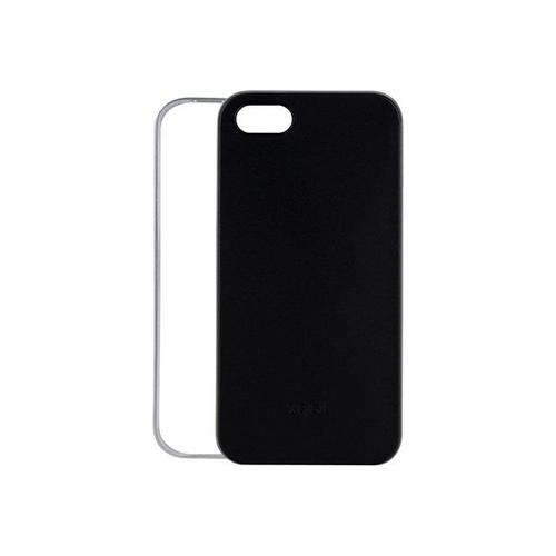 Xqisit Iplate Frame - Coque De Protection Pour Téléphone Portable - Polycarbonate, Silicone Recouvert De Polymère - Gris, Noir, Argent