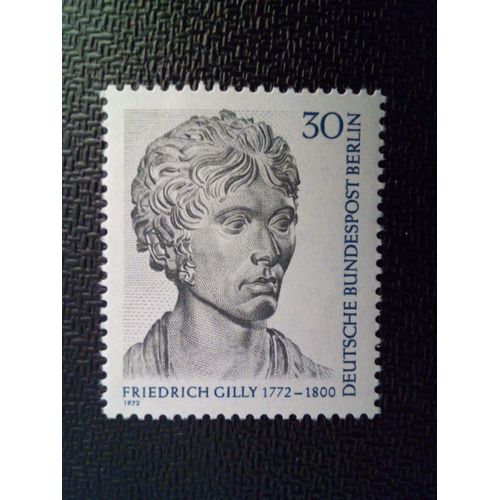Timbre Berlin Allemagne Yt 387 Friedrich Gilly (1772-1800) 1972 ( 031012 )