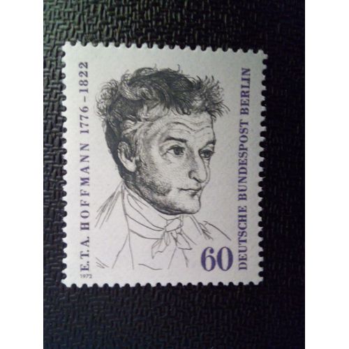 Timbre Berlin Allemagne Yt 393 Ernst Theodor Wilhelm (Amadeus) Hoffmann (1776-1822) 1972 ( 031012 )