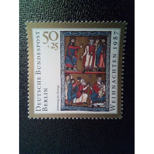 Timbre Berlin Allemagne Yt 758 Adoration Des Mages 1987 ( 031012 )