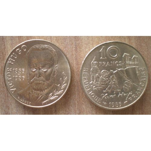 France 10 Francs 1985 Victor Hugo Neuve Commemo 100 Ans 1885 1985 Nore Dame