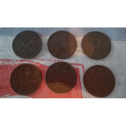 Lot De 6 Piecesde 5 Centimes 1907 A 1917