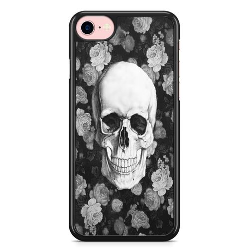 Coque Iphone 6 Plus Et Iphone 6s Plus Skull Tete De Mort Roses Fleurs