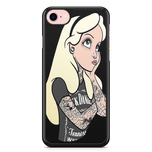 Coque Iphone 7 Plus Et Iphone 8 Plus Alice Au Pays Des Merveilles In Wonderland Disney Tattoo Punk Tatouages