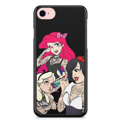 Coque Iphone X Et Iphone Xs Alice Ariel Princesses Disney Punk Tattoo Tatouages