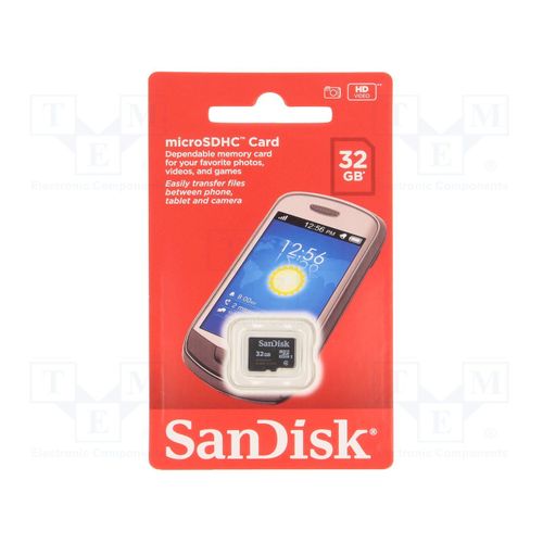 Carte Mémoire MicroSDHC SanDisk 32 Go Classe 4 (SDSDQM-032G-B35)