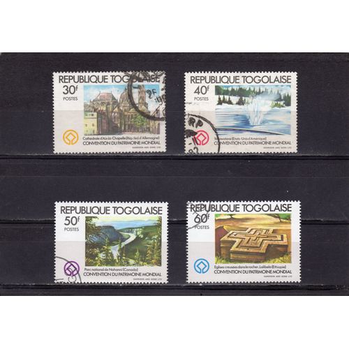Timbres-Poste Du Togo (Convention Du Patrimoine Mondial)