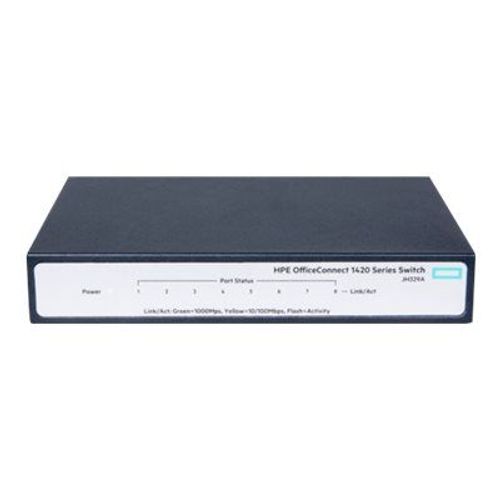 HPE OfficeConnect 1420 8G - Commutateur - non géré - 8 x 10/100/1000 - de bureau