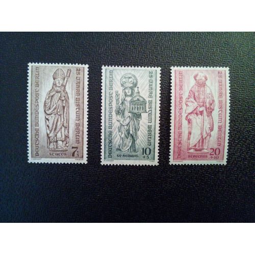 Timbre Berlin Allemagne Yt 117 A 119 Séries: Diocèse De Berlin 1955 ( 031012 )