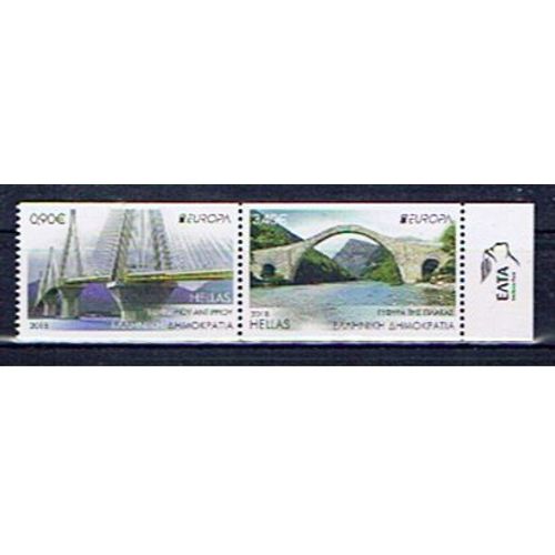 Grèce Europa Cept 2018 Timbres Issus Du Carnet Neuf**
