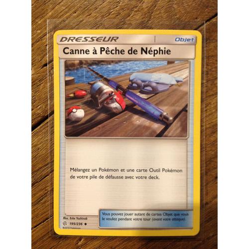 Canne à Pêche de Néphie - carte Pokémon 195/236 Éclipse Cosmique
