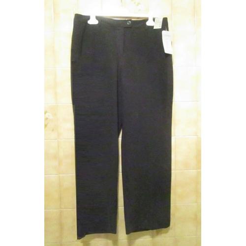 Pantalon Noir Léger Souple, Neuf Avec Étiquette, Canda, T. 46