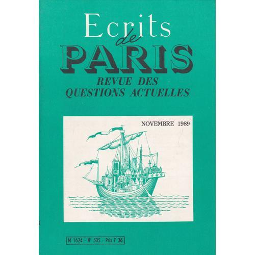 Ecrits De Paris 505