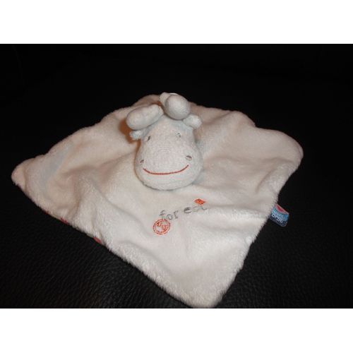 Doudou Plat Renne/Cerf/Élan/Caribou Sucre D'orge