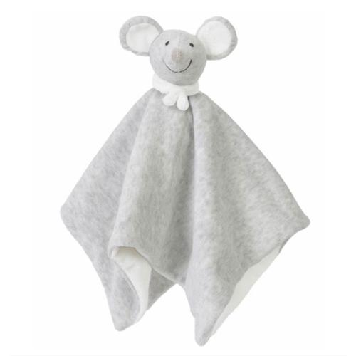 Doudou Souris Marlon Gris Blanc Happy Horse Peluche Grand Carré Plat Comforter Mouse