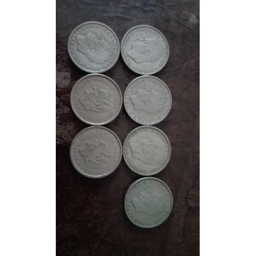 Lot De7 Pièces 100 Pesetas De 1982 A 1996