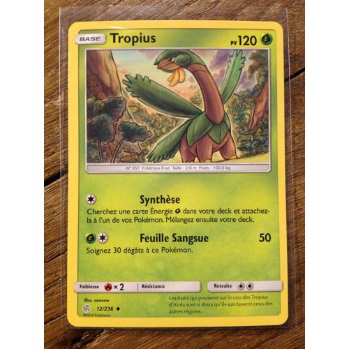 Tropius 12/236 Série Soleil Et Lune Éclipse Cosmique