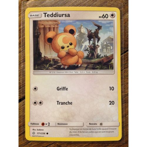 Teddiursa 171/236 Série Soleil Et Lune Éclipse Cosmique