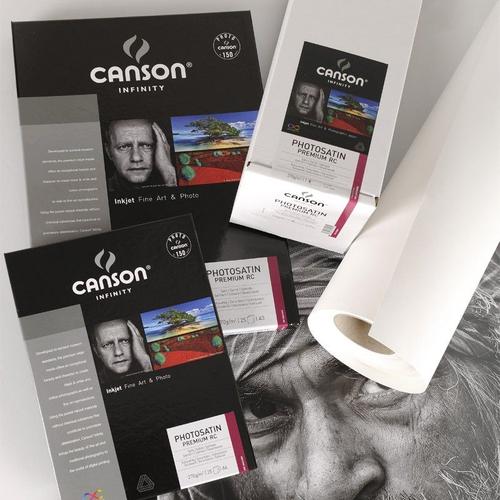 Canson infinity - Satin Premium RC - 206231010 - Papier Photo - Format A3 - 25 feuilles - Blanc