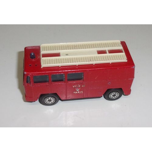 Camion Pompier "Ville De Paris" Berliet Gak 17 Fourgon Mixte N°375-Solido